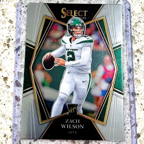 ZACH WILSON ROOKIE CARD NFL SELECT PANINI 2021 NEW YORK JETS - Picture 1 of 2